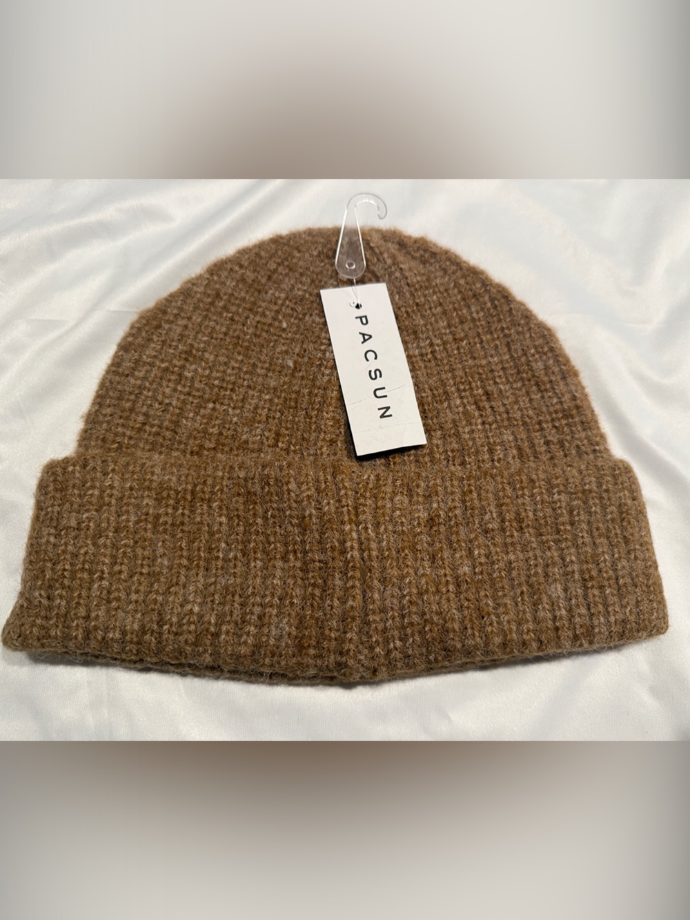 PacSun Unisex Brown Rib Knit Beanie